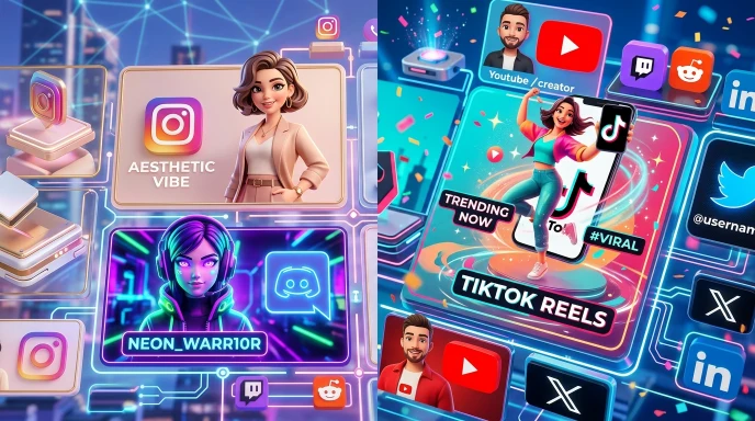 100+ Unique Social Media Name Ideas for Every Style