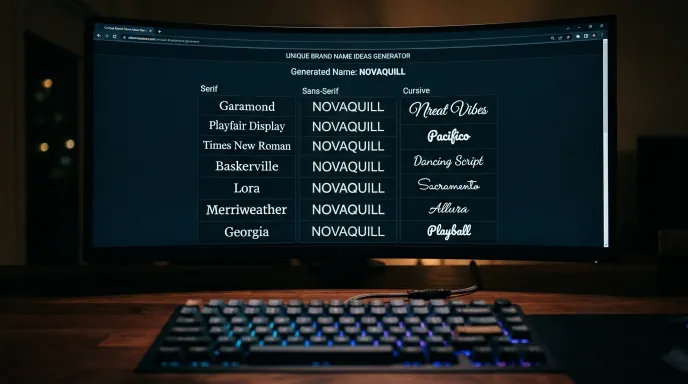 Brand Name Generator 1 How to Use This Brand Name Generator