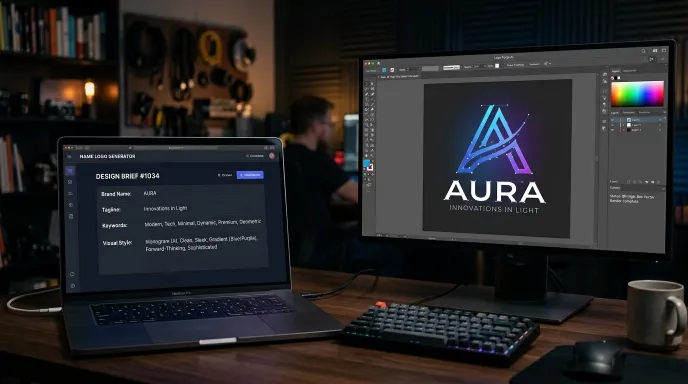 Brand Name to Logo Generator 4 Real World